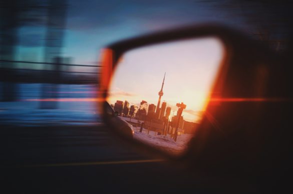 Toronto in the rear-view mirror