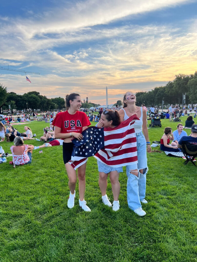 Au Pairs Enjoying the 4th of July Celebrations!